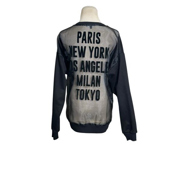 Fashion Nova black bucket list sweatshirt size Large - Picture 12 of 13